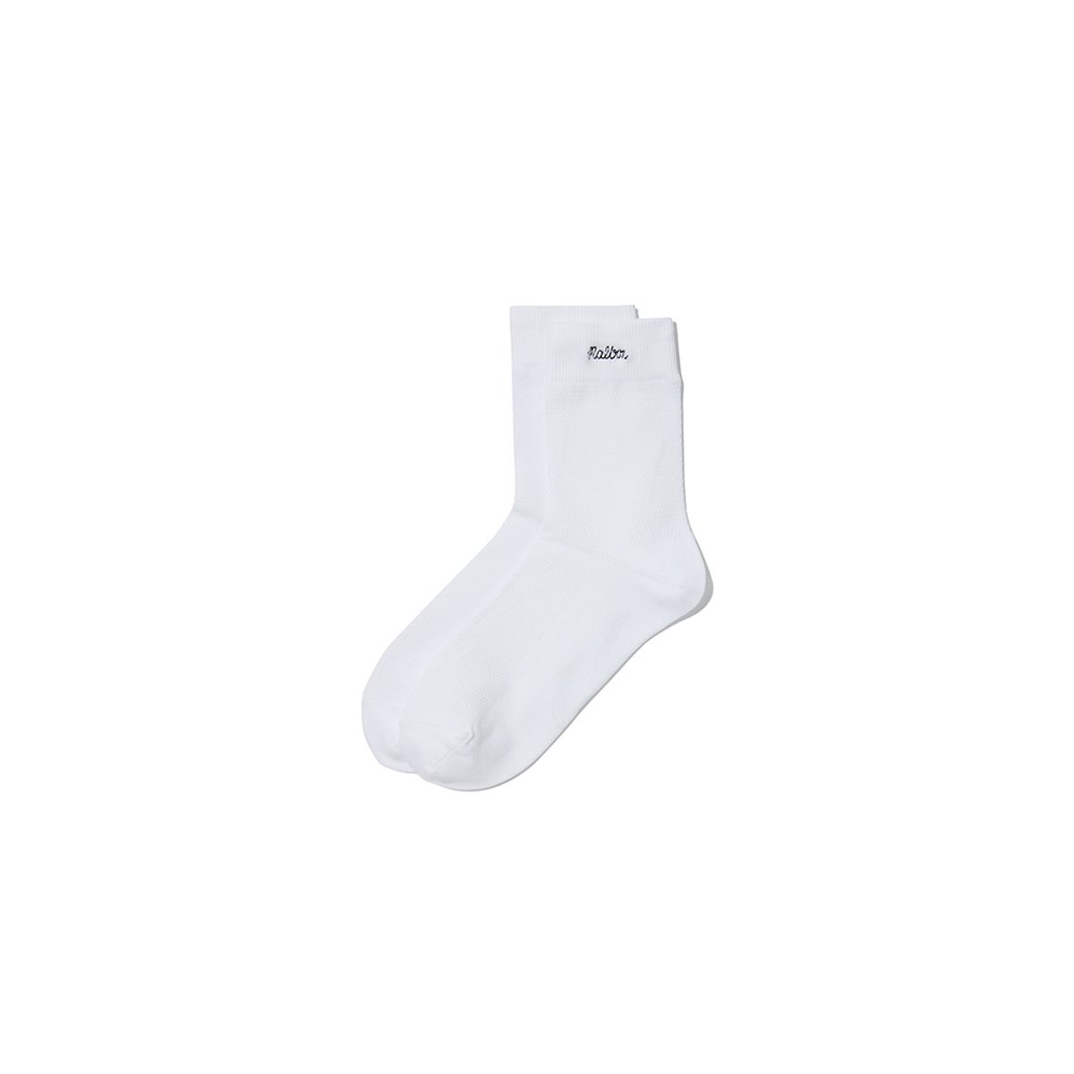 말본 골프(MALBON GOLF) 말본 로고 포인트 메쉬 삭스 OFF WHITE