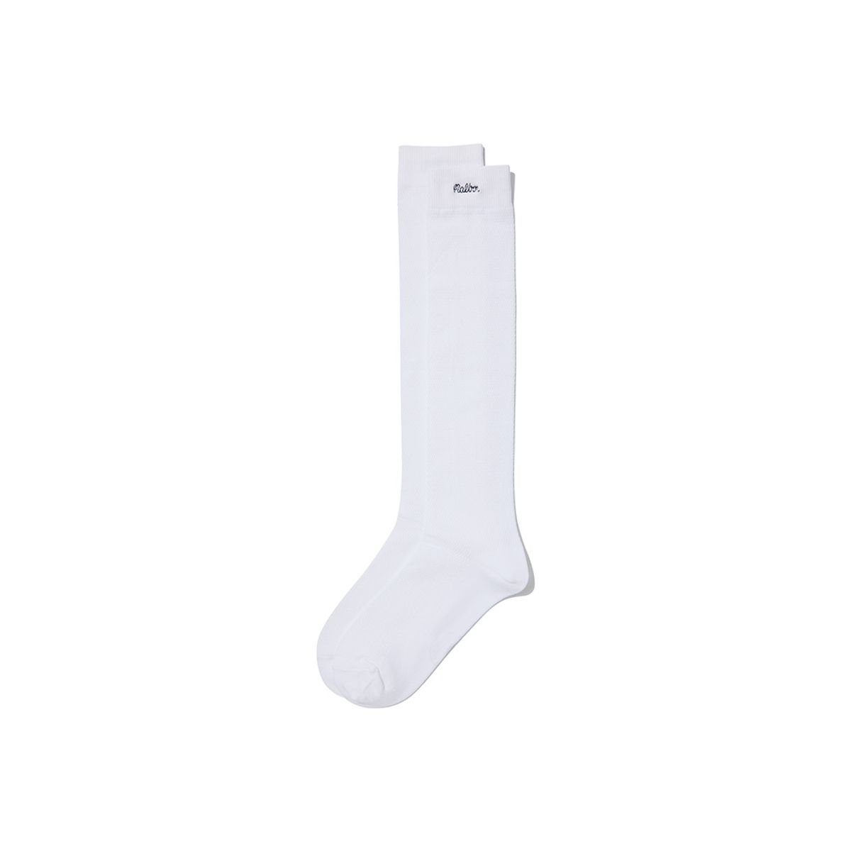 말본 골프(MALBON GOLF) 여성 로고 포인트 메쉬 니삭스 OFF WHITE (WOMAN)