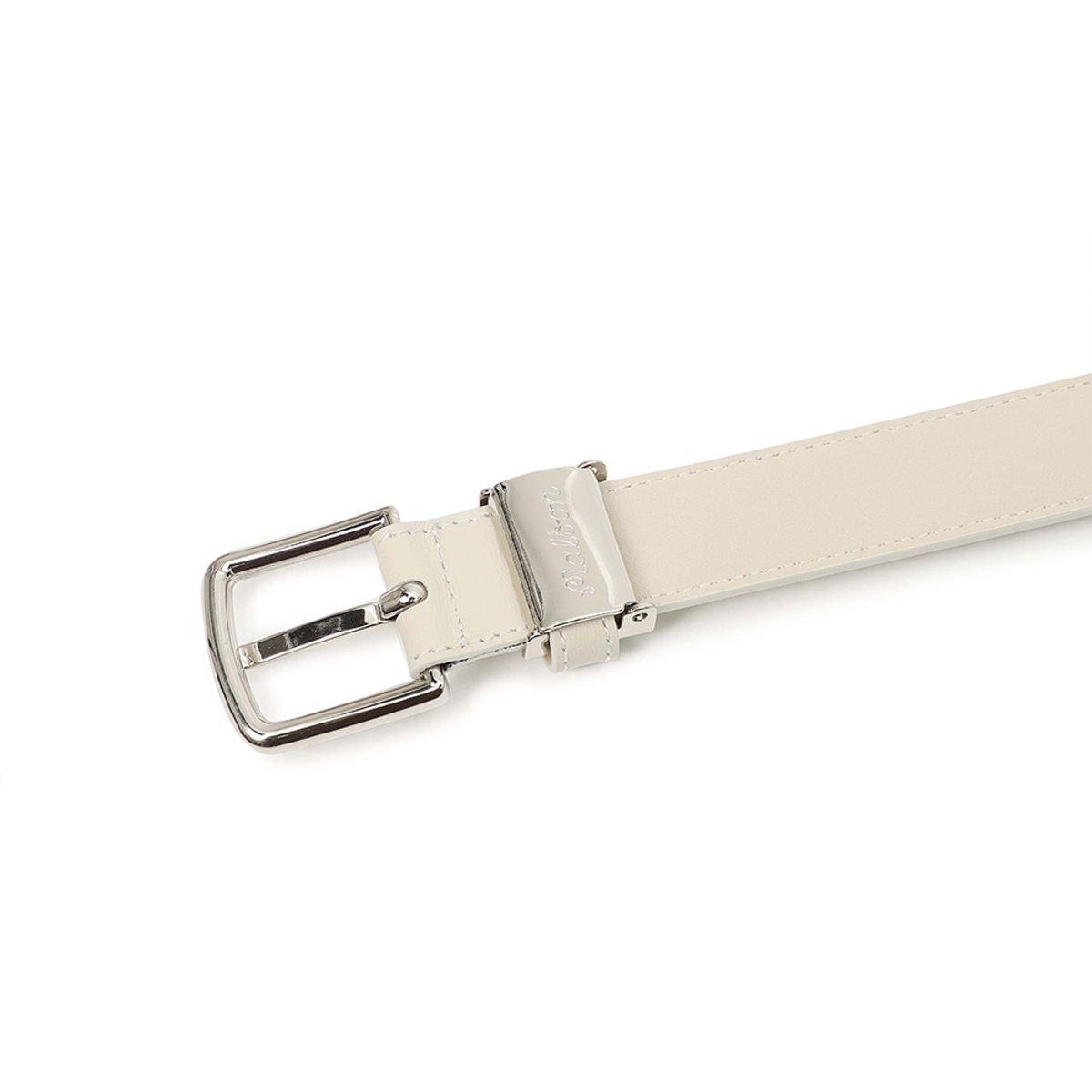 말본 골프(MALBON GOLF) 여자 로고 포인트 웨빙 벨트 BEIGE (WOMAN)