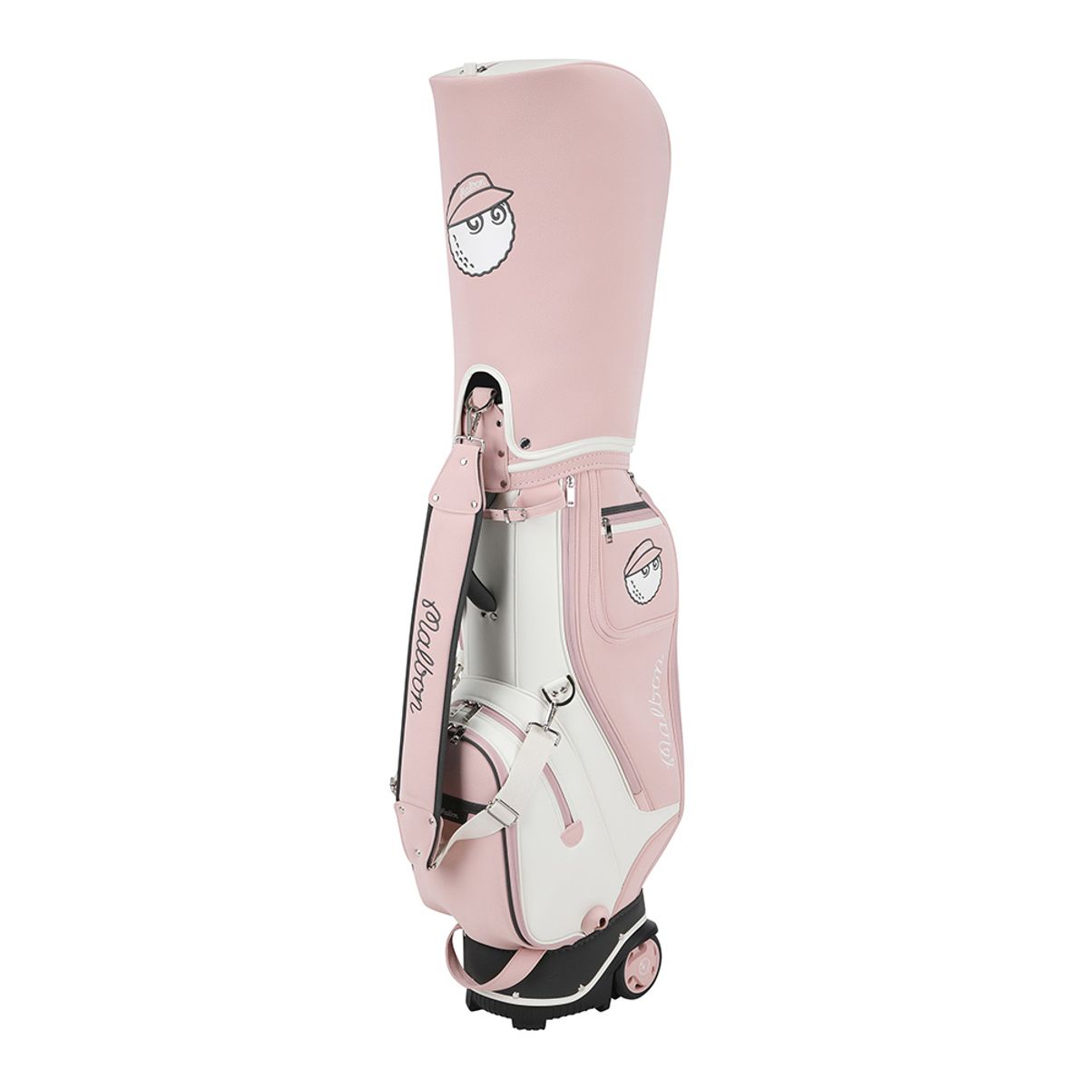말본 골프(MALBON GOLF) 클래식 리저브 트롤리 캐디백 PINK