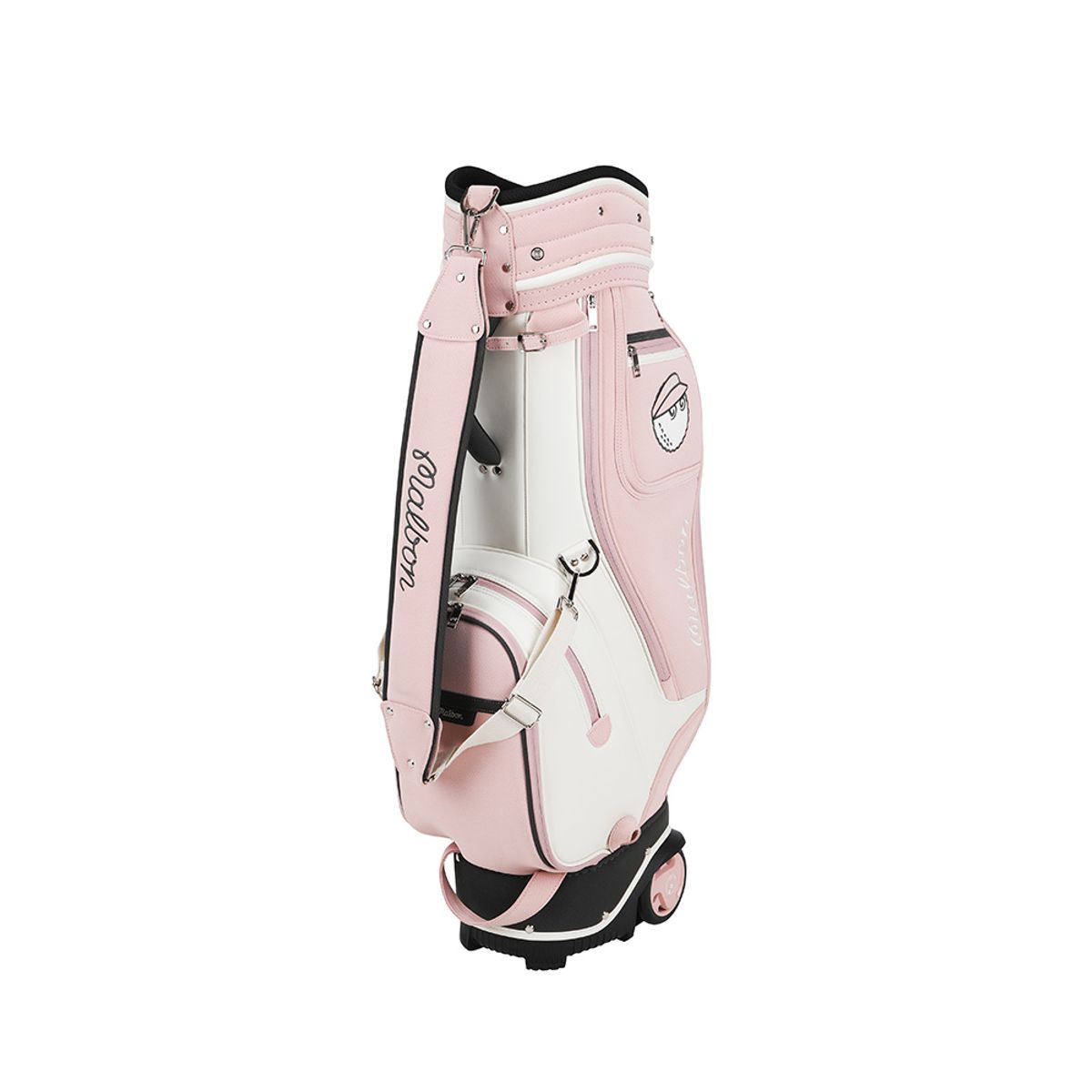 말본 골프(MALBON GOLF) 클래식 리저브 트롤리 캐디백 PINK