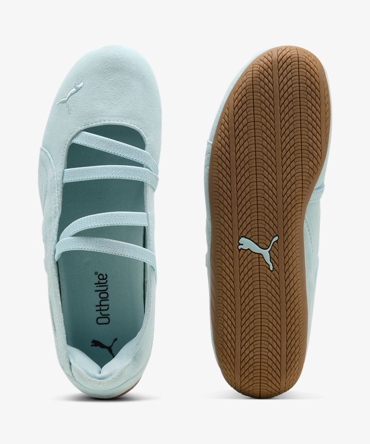 푸마(PUMA) 스피드캣 발렛 스웨이드 우먼스 - 프레쉬워터:검 / 401287-16