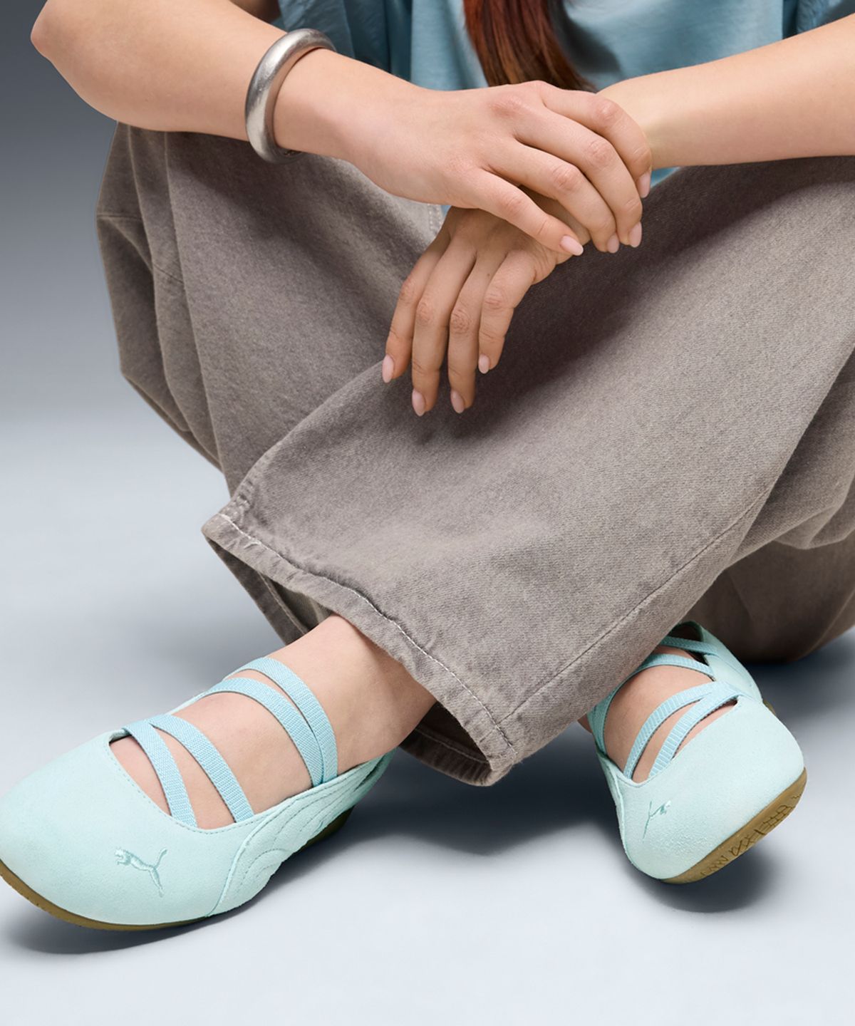 푸마(PUMA) 스피드캣 발렛 스웨이드 우먼스 - 프레쉬워터:검 / 401287-16