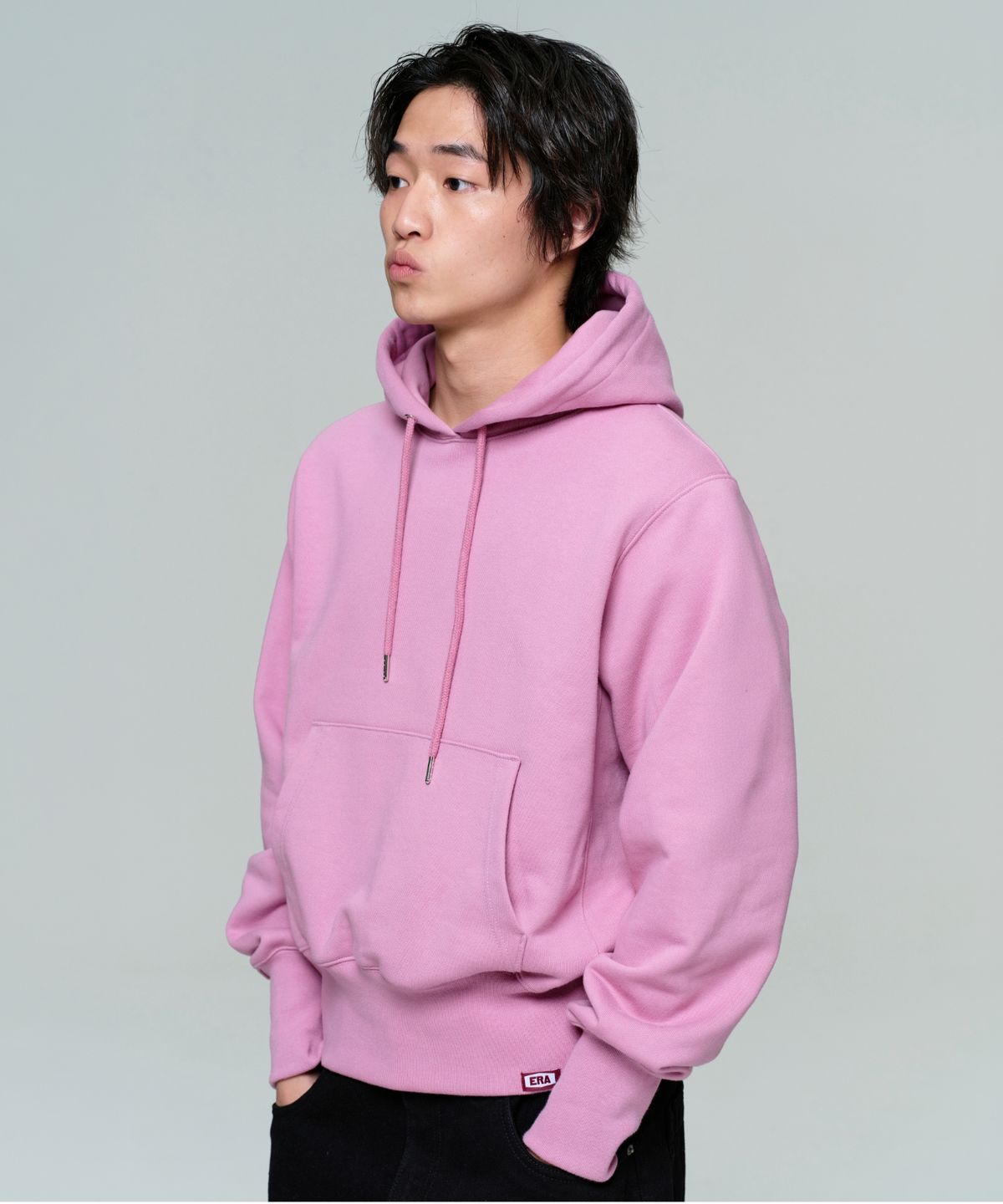 이알에이(ERA) UNISEX ERA HEAVY HOODIE - RED BEAN
