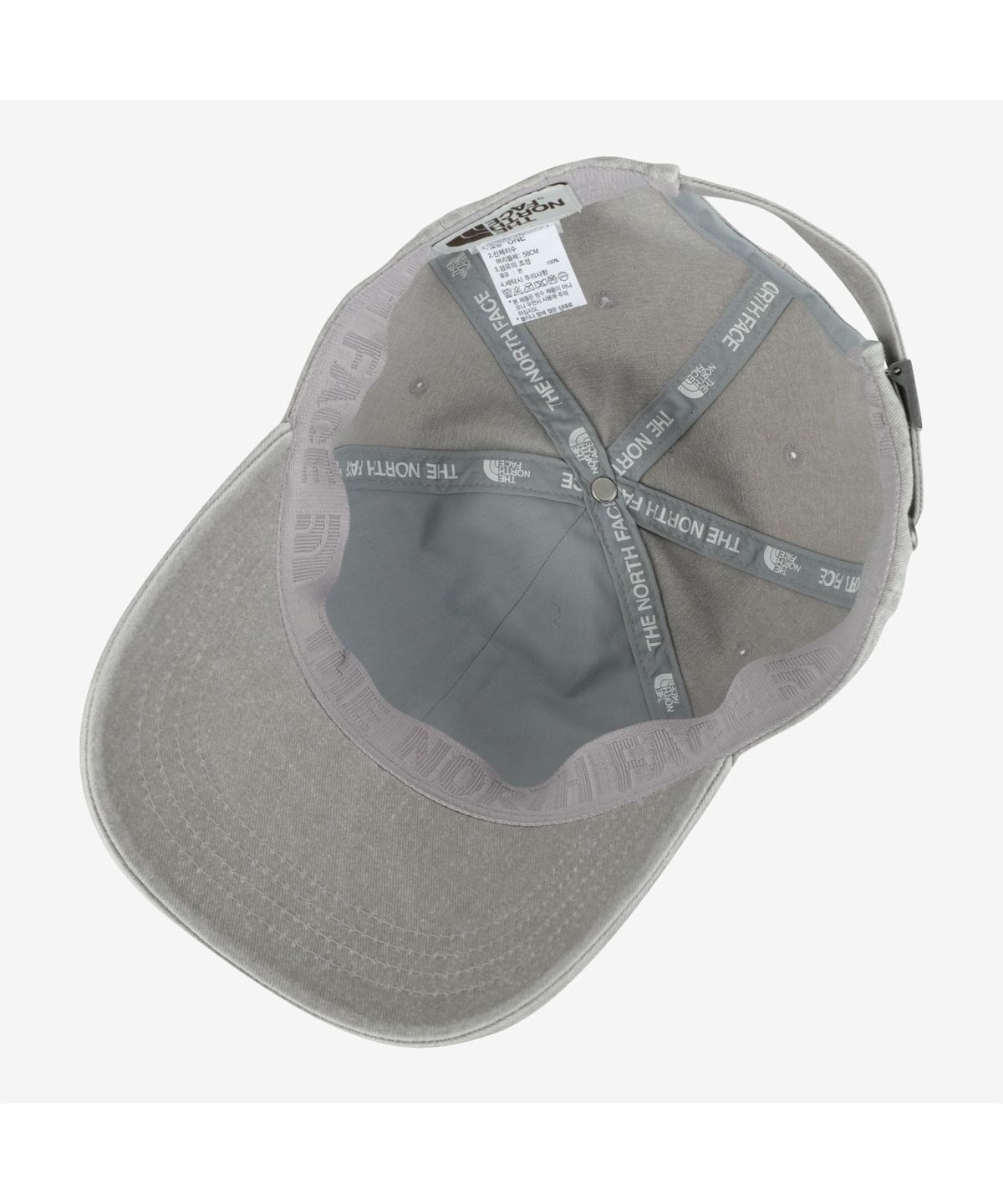 노스페이스(THE NORTH FACE) NE3CS06L 화이트라벨 로고 볼 캡 와펜 GRAY
