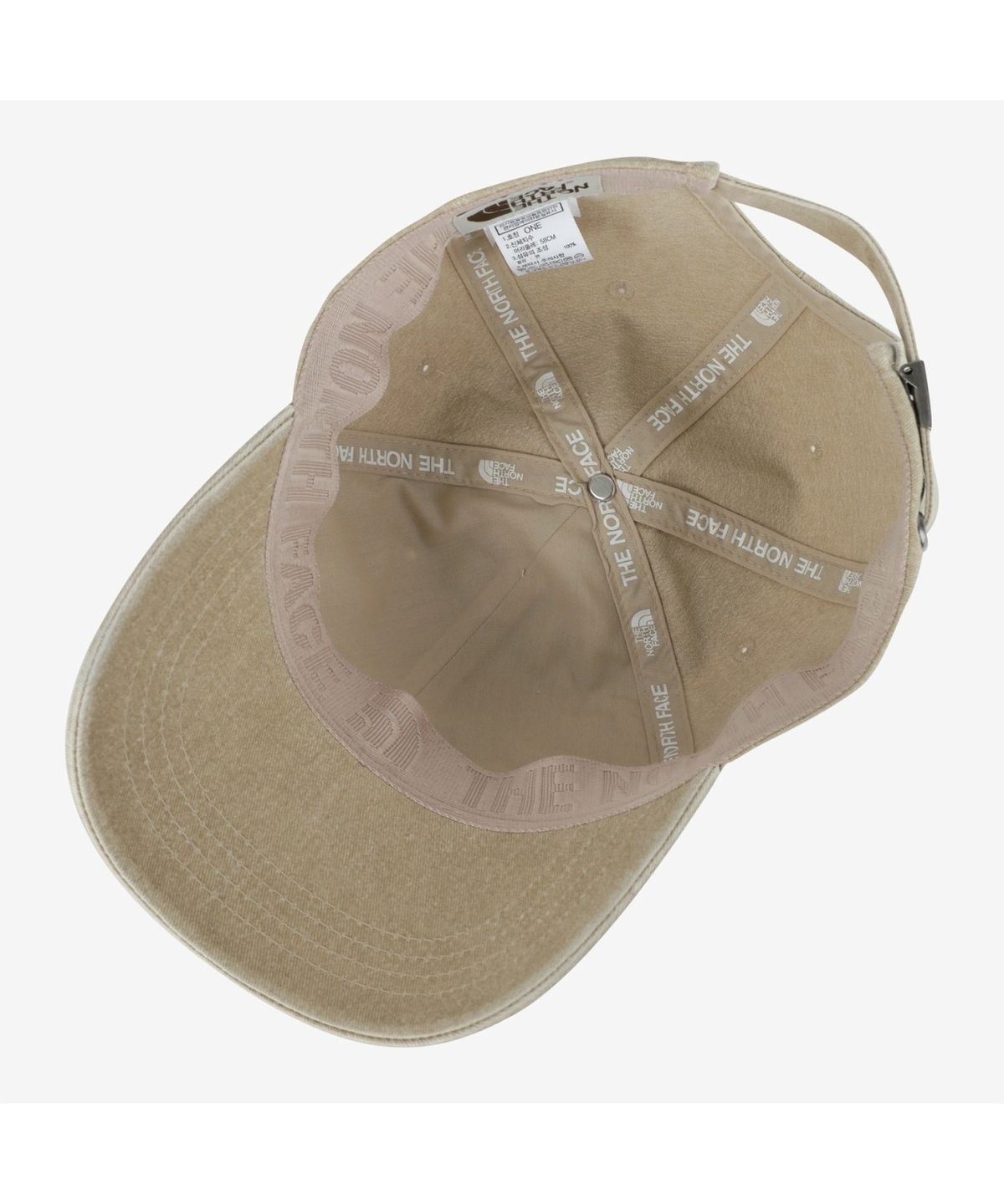 노스페이스(THE NORTH FACE) NE3CS06M 화이트라벨 로고 볼 캡 와펜 BEIGE