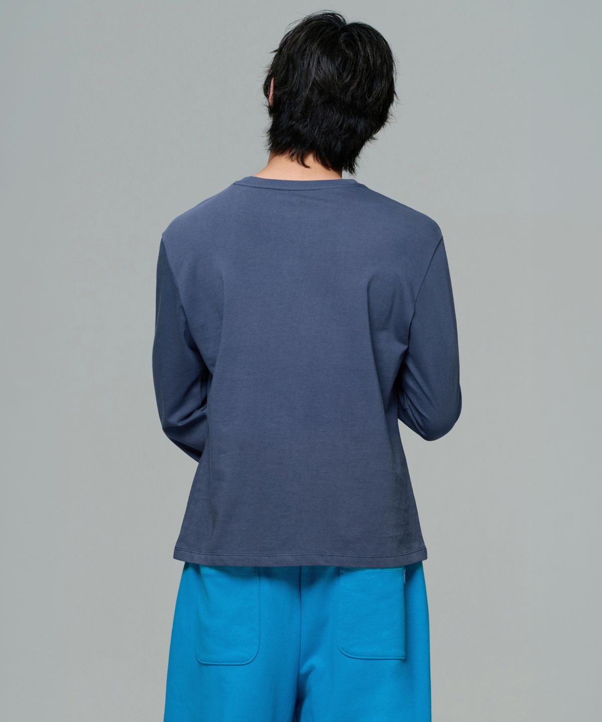 이알에이(ERA) MEN ERA ESSENTIAL LS T - WASHED NAVY