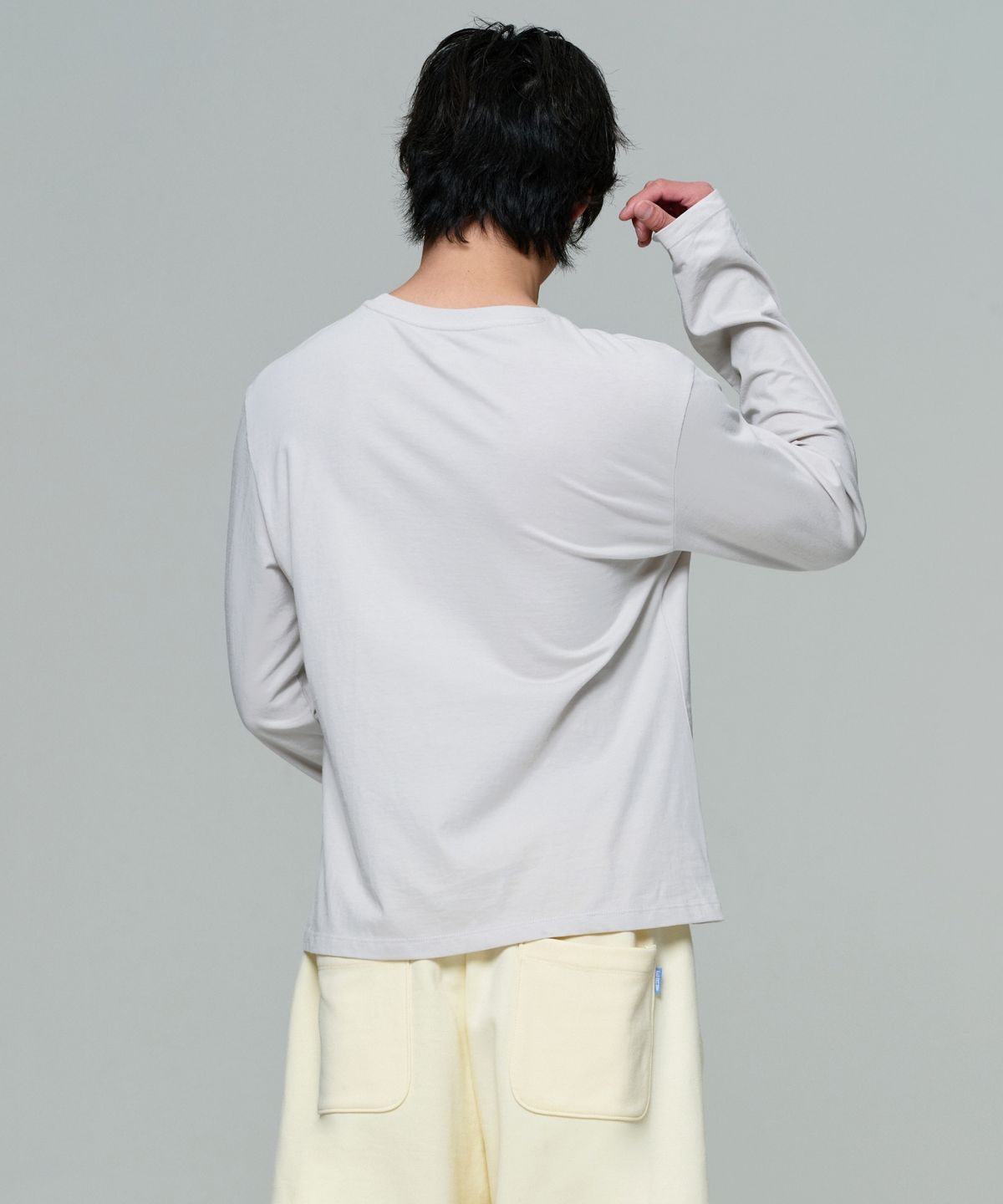 이알에이(ERA) MEN ERA ESSENTIAL LS T - LIGHT GRAY