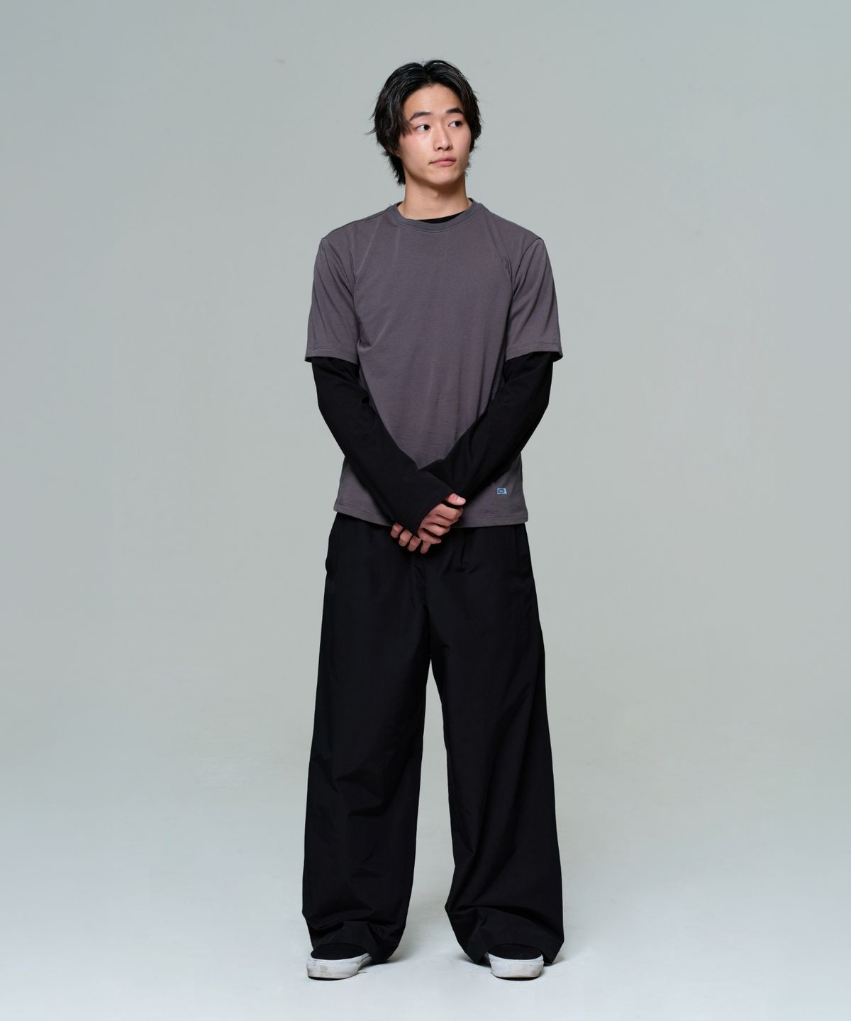 이알에이(ERA) MEN ERA ESSENTIAL T - WASHED D.GRAY
