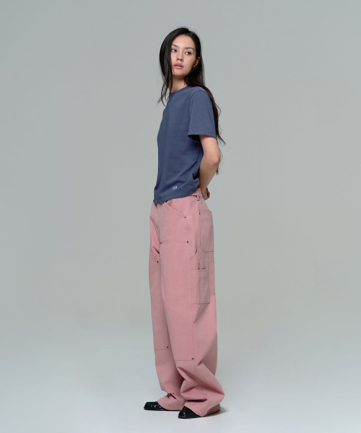 이알에이(ERA) WOMEN ERA ESSENTIAL T - WASHED NAVY