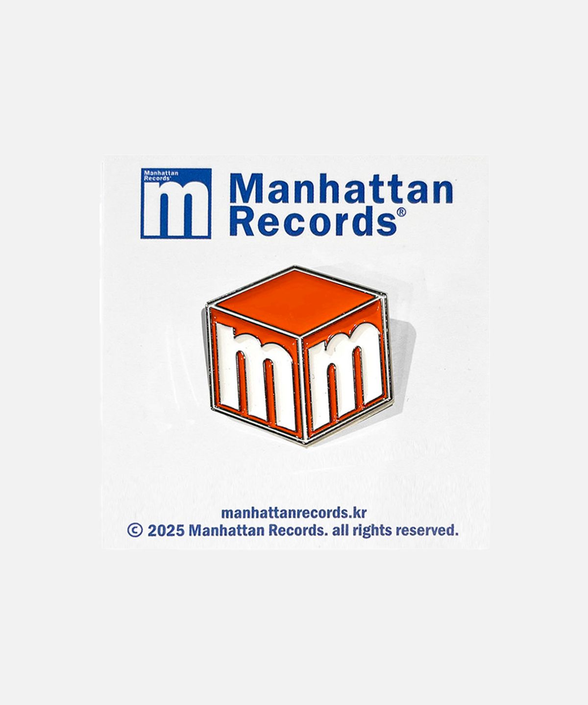 맨하탄레코즈(MANHATTAN RECORDS) MR M Box Pin - Orange