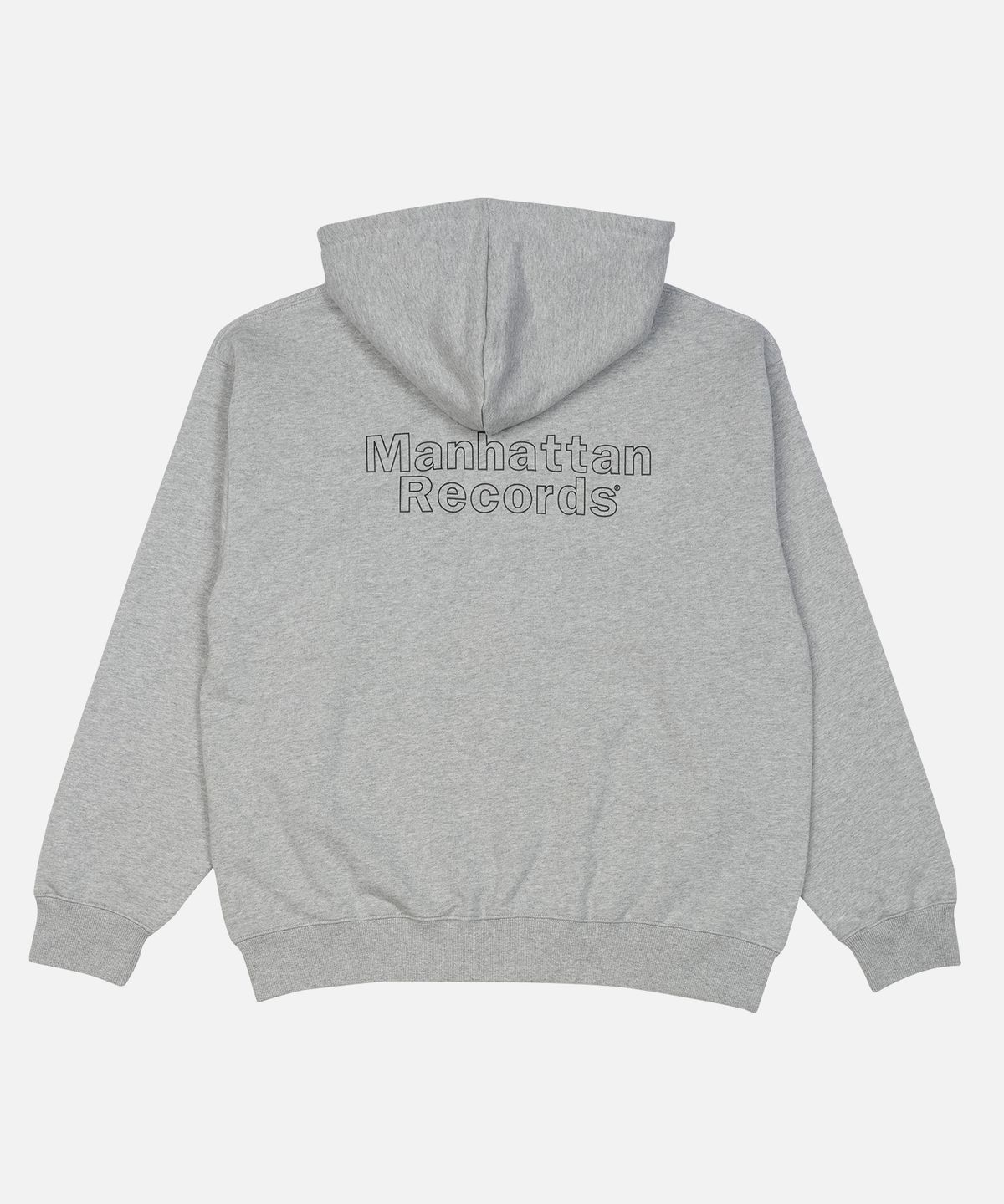 맨하탄레코즈(MANHATTAN RECORDS) MR Line Logo Zip Up Hoodie - Grey