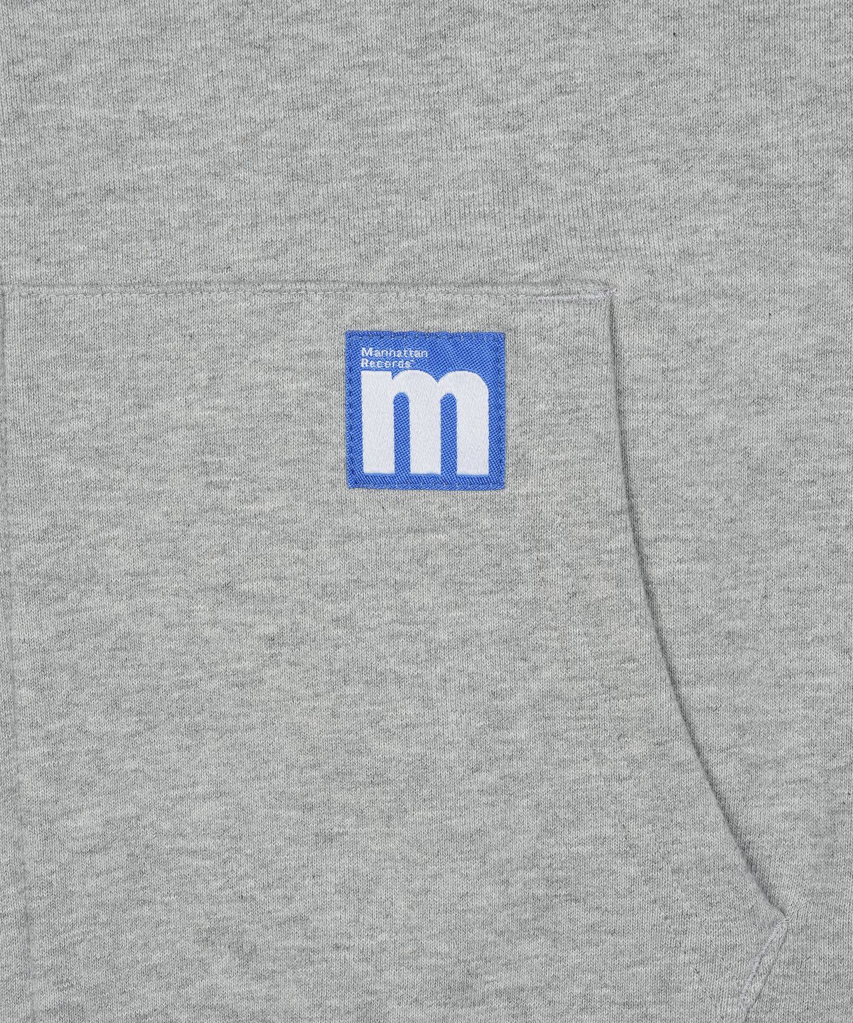 맨하탄레코즈(MANHATTAN RECORDS) MR Line Logo Zip Up Hoodie - Grey