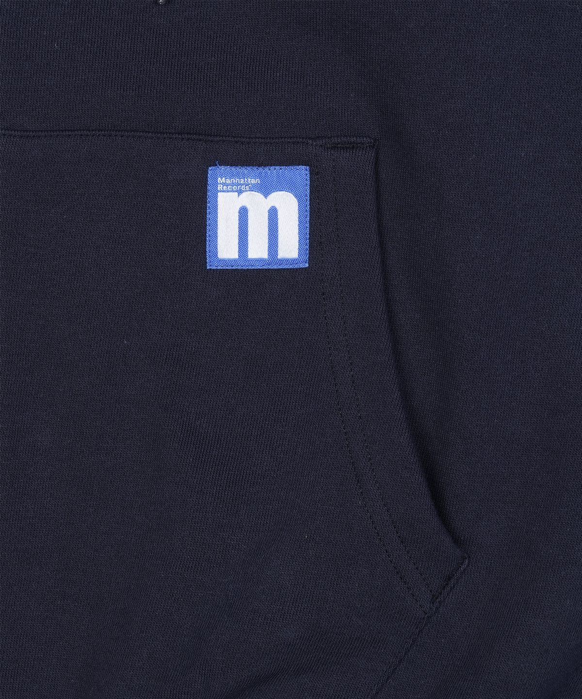 맨하탄레코즈(MANHATTAN RECORDS) MR Line Logo Zip Up Hoodie - Navy