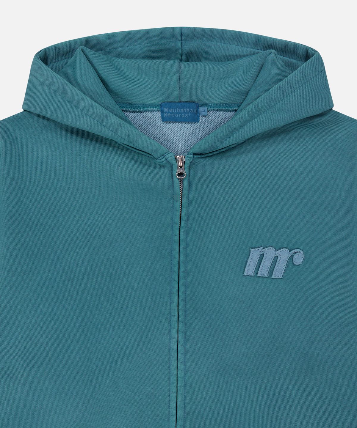 맨하탄레코즈(MANHATTAN RECORDS) MR Logo PM Zip Up Hoodie - Blue