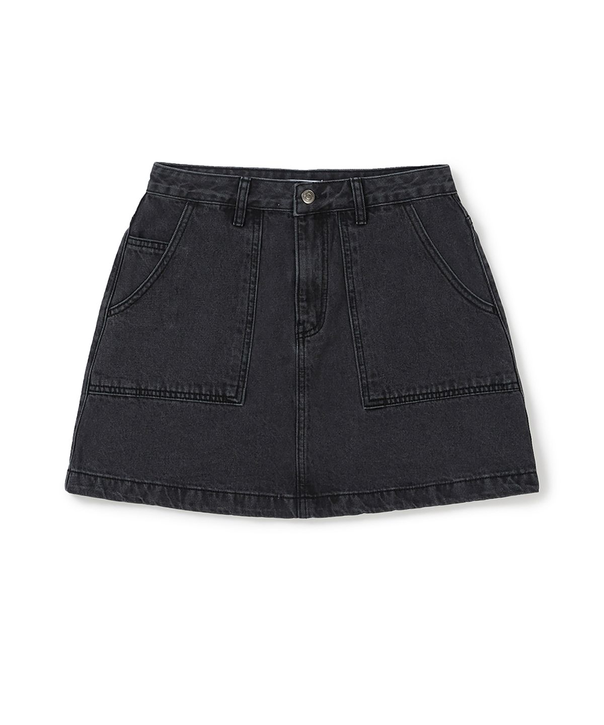 클로브(CLOVE) [26SS clove] Denim Pocket Skirt (Black)