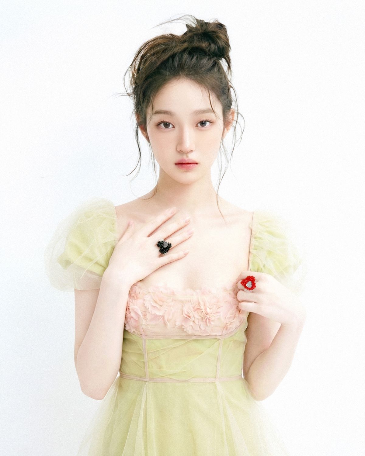 이든빈(Eden Bin) 베리 레드 하트 비즈반지