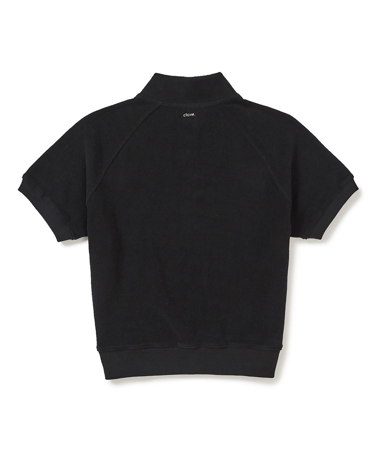 클로브(CLOVE) [26SS clove] Terry Half-Zip T-Shirt (Black)