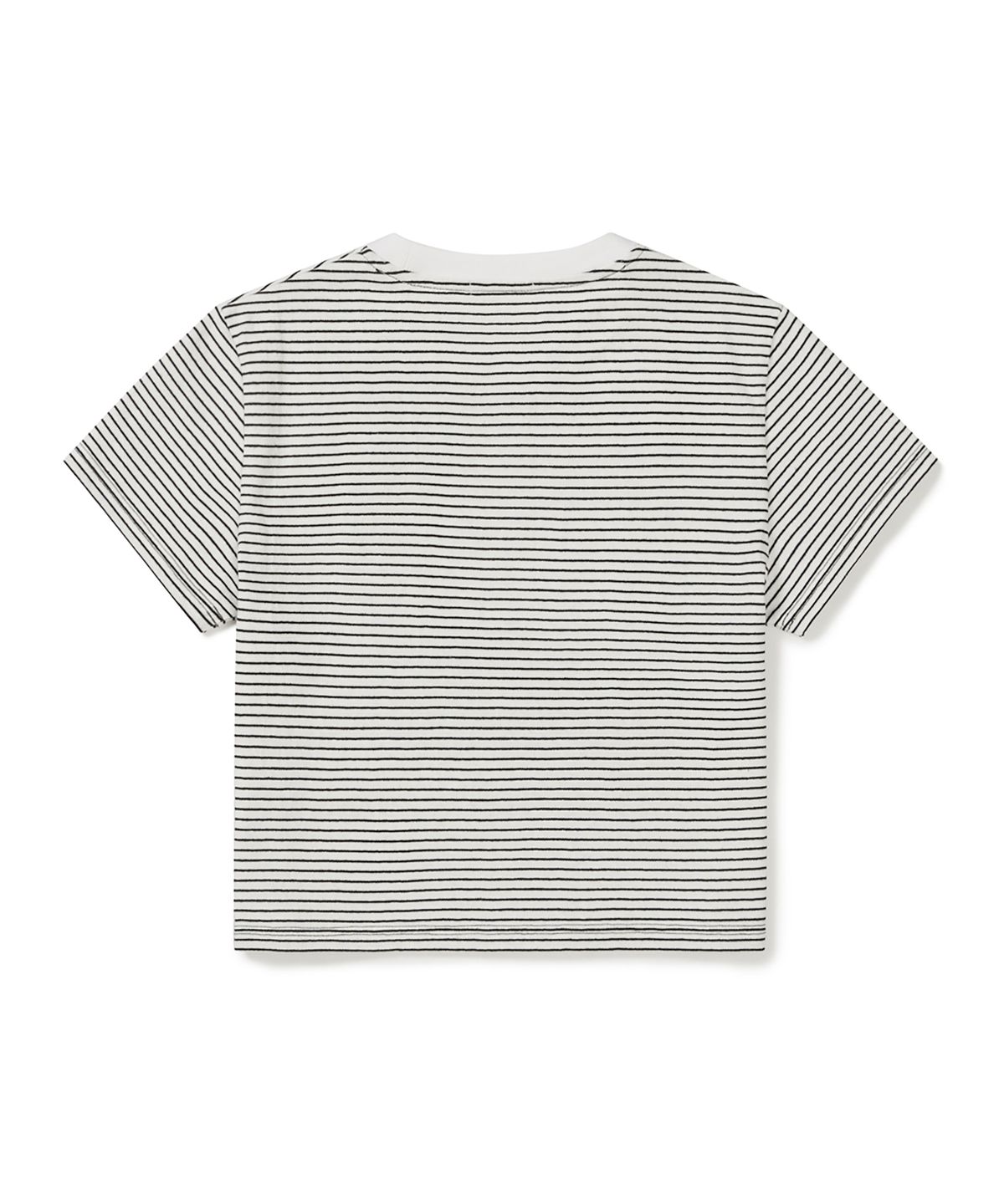 클로브(CLOVE) [26SS clove] Daily Stripe Short T-Shirt (White)