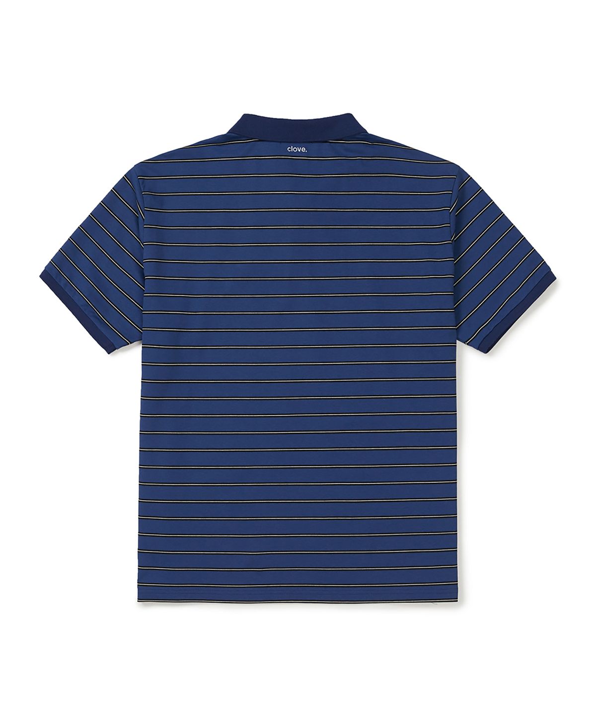 클로브(CLOVE) [26SS clove] Stripe Logo Pique T-Shirt_Men (Blue)