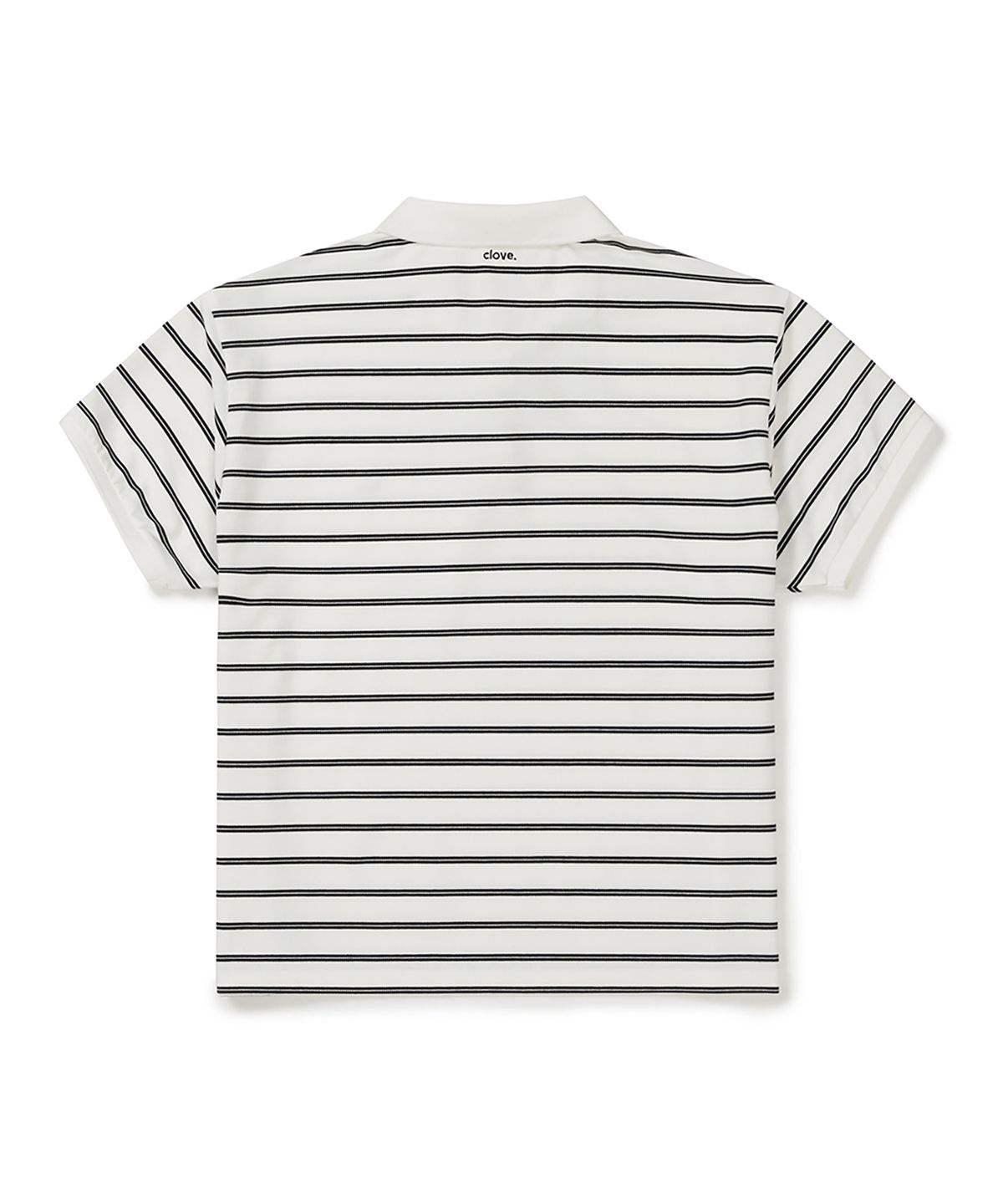 클로브(CLOVE) [26SS clove] Stripe Logo Pique T-Shirt (White)