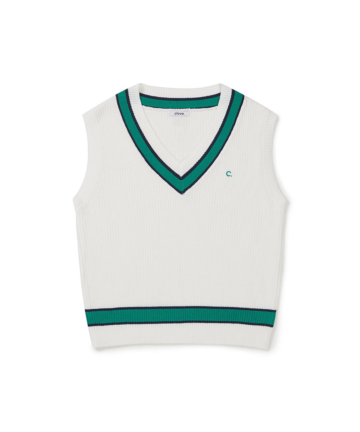 클로브(CLOVE) [26SS clove] Cricket Knit Vest (Ivory)
