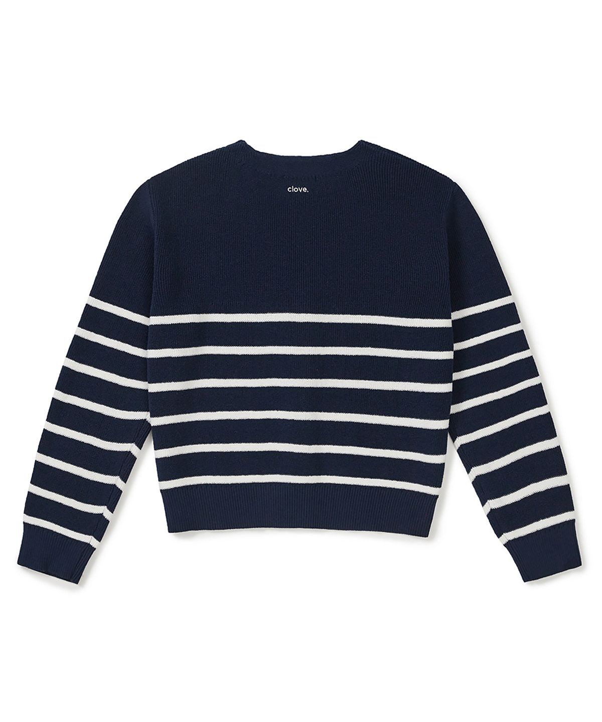 클로브(CLOVE) [26SS clove] Stripe Button Cardigan (Navy)