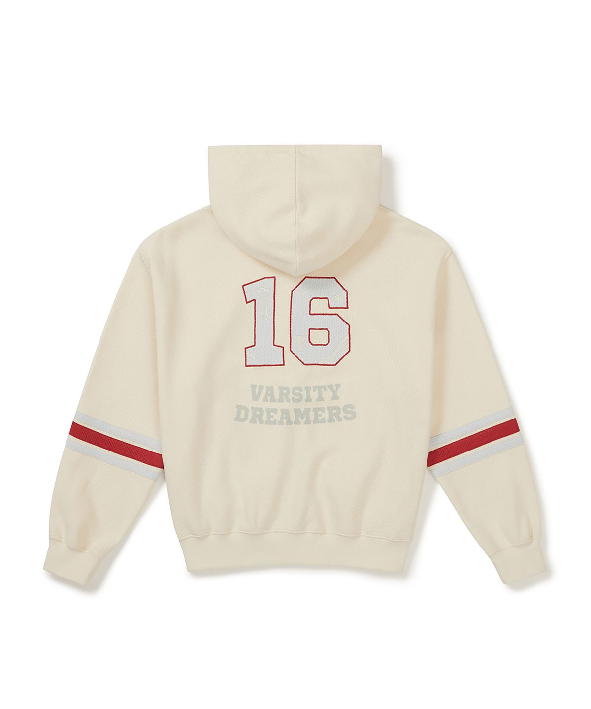 클로브(CLOVE) [26SS clove] Varsity Hoody Zip-up (Cream)