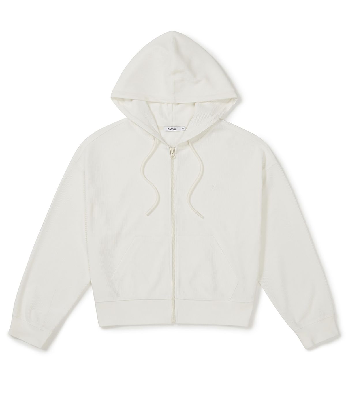 클로브(CLOVE) [26SS clove] Waffle Hoody Zip-up (Cream)