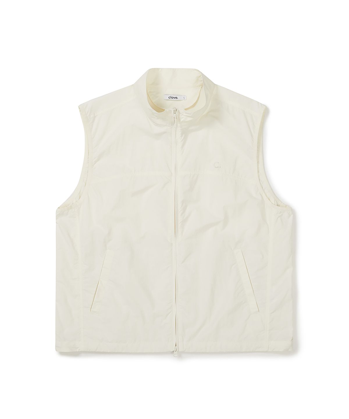 클로브(CLOVE) [26SS clove] Light Nylon Vest (Ivory)