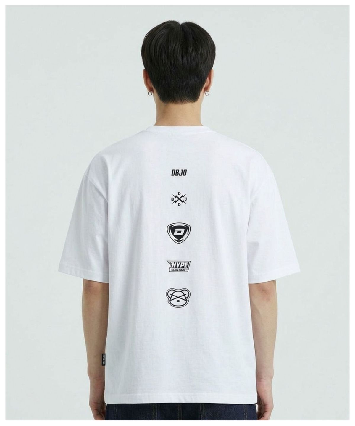 더블제이디(DOUBLE JD) 로고 모음 반팔 티셔츠