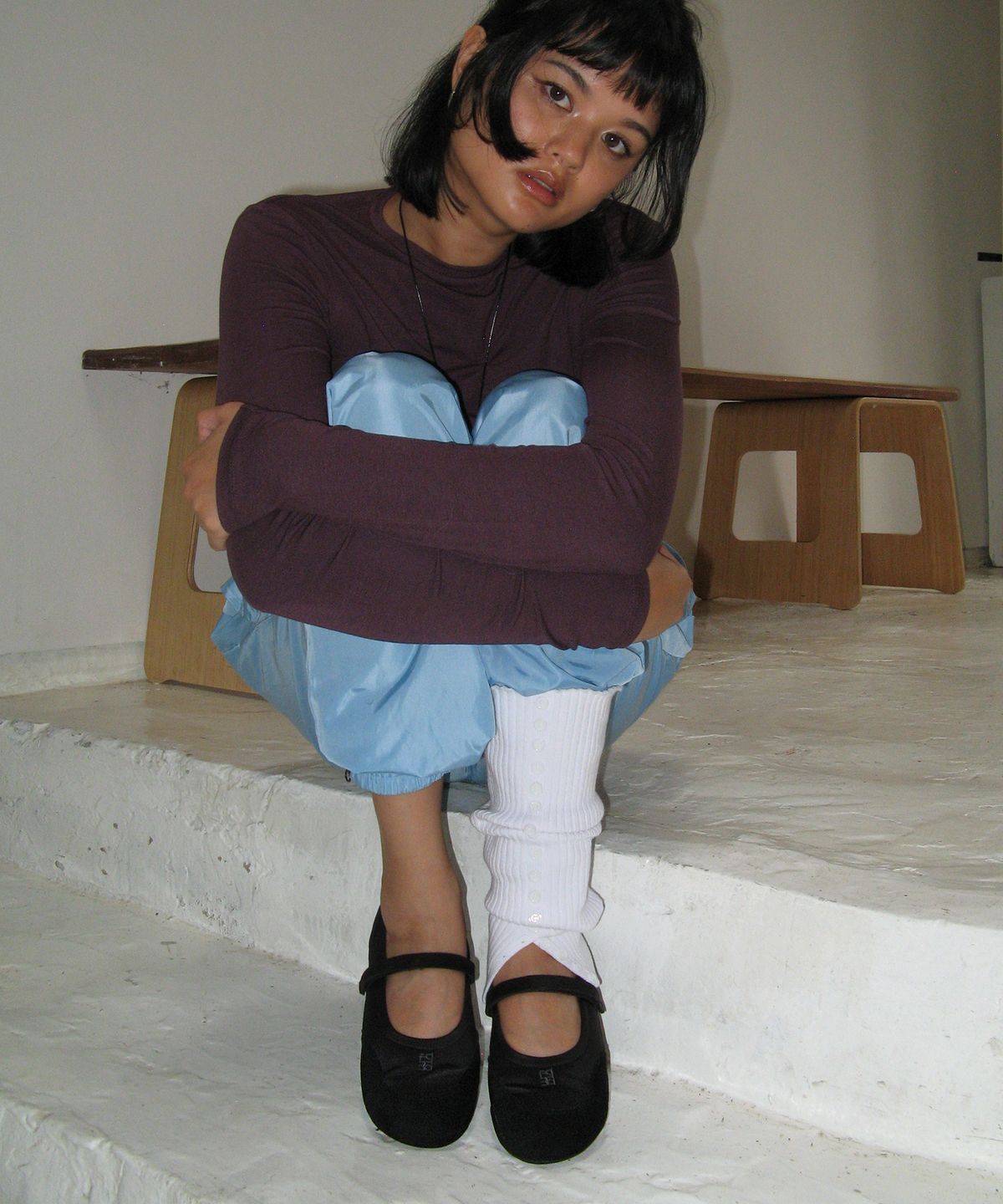 포기무디(FOGGY MOODY) Twins 0041. Symbol Mary-Jane Flats - 3colors
