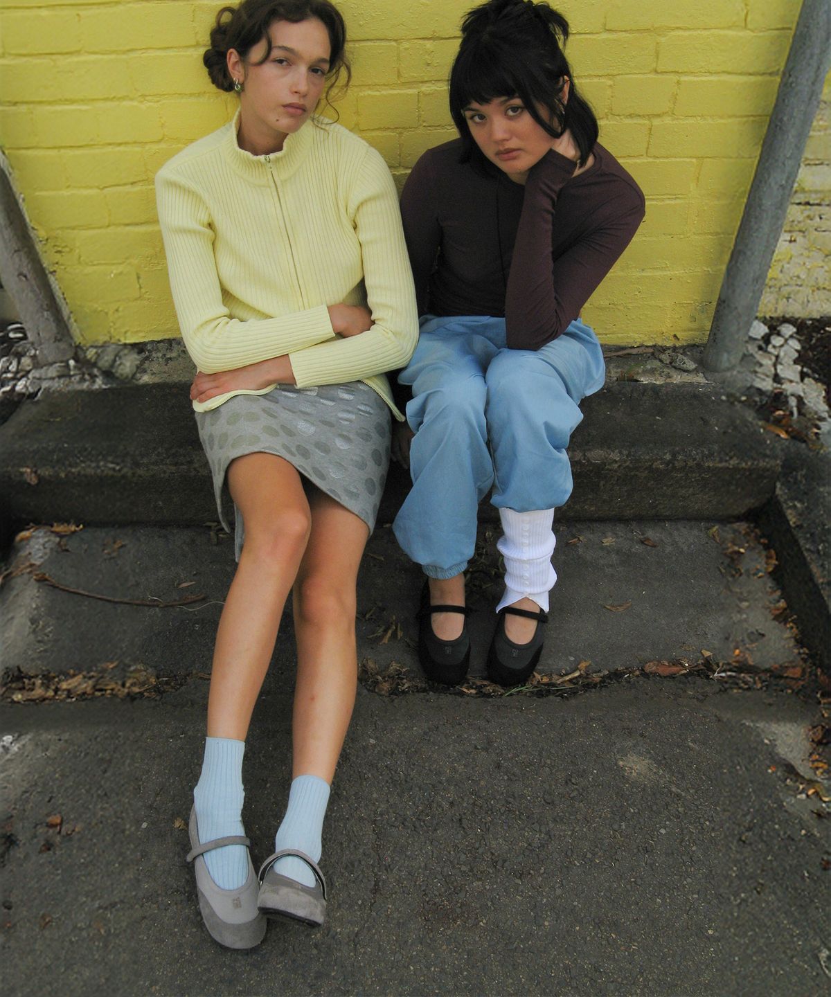 포기무디(FOGGY MOODY) Twins 0041. Symbol Mary-Jane Flats - 3colors
