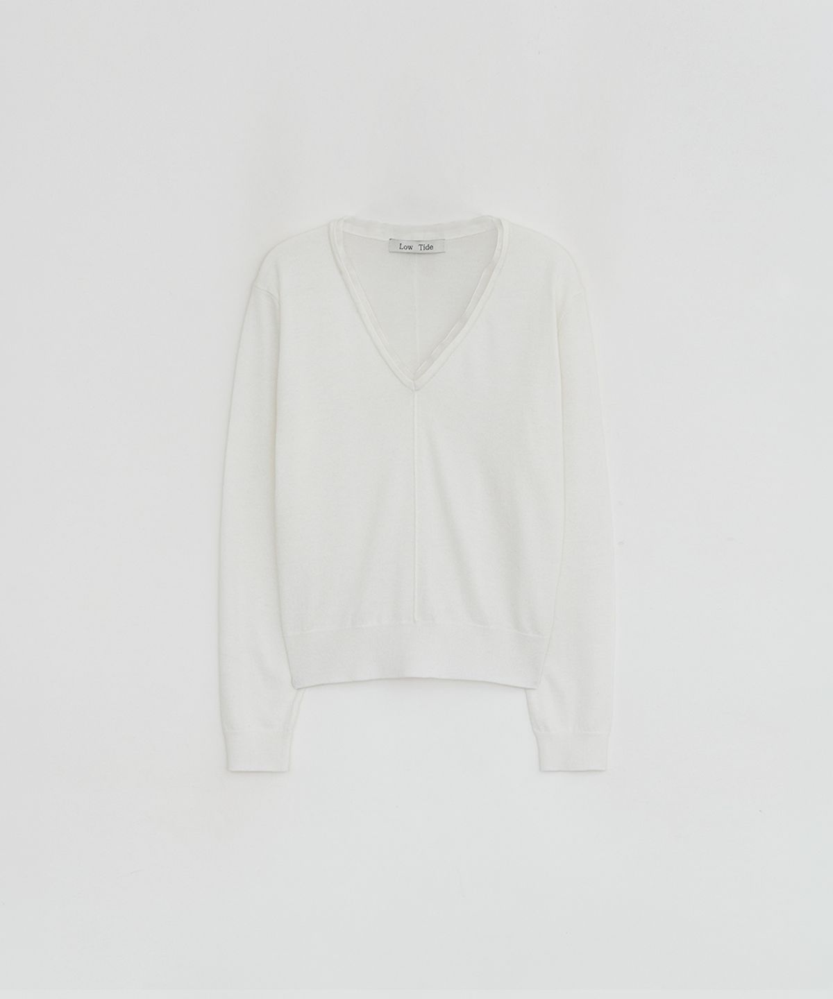 로우타이드(LOW TIDE) SHEER NECK LINE KNIT [IVORY]