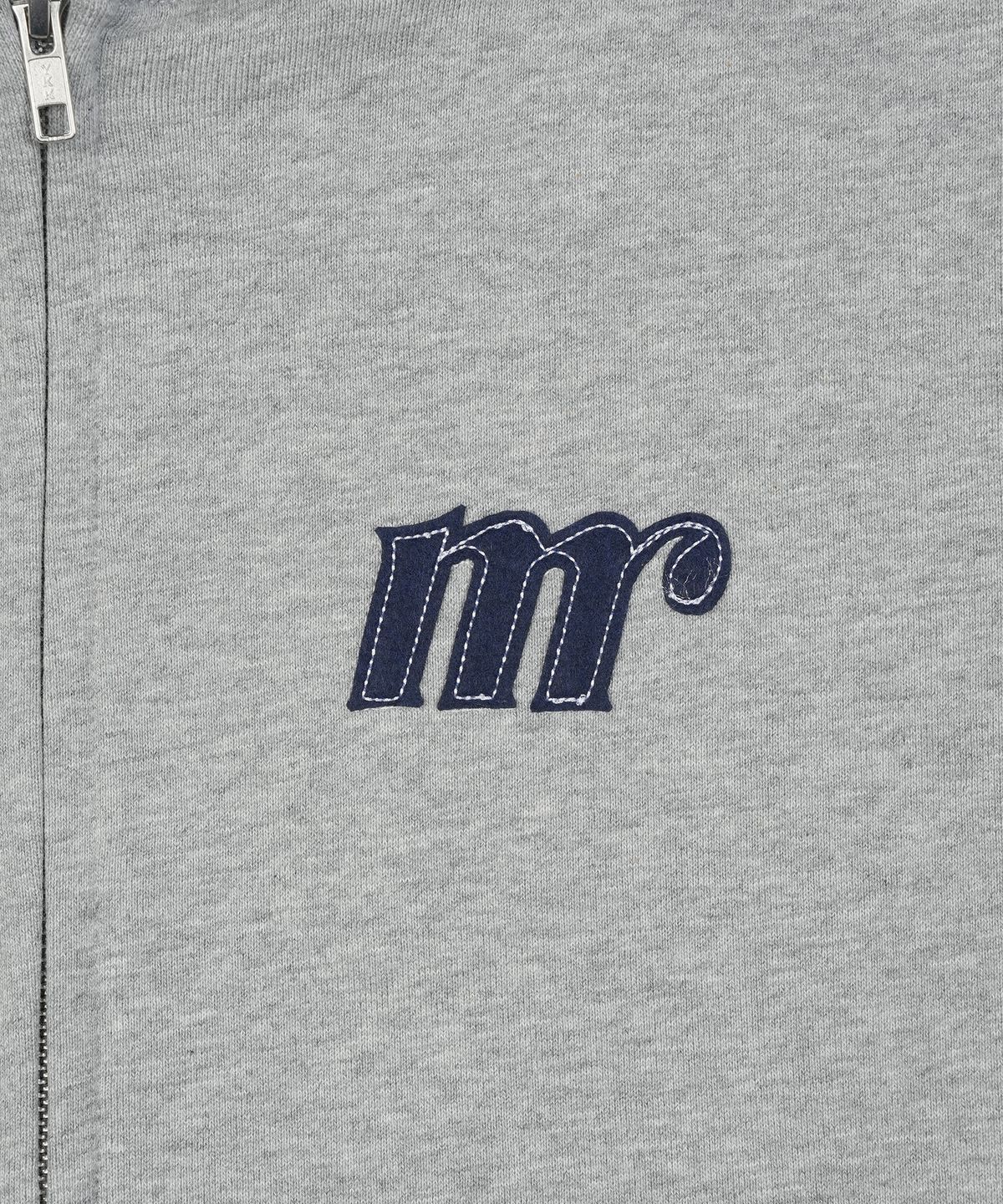 맨하탄레코즈(MANHATTAN RECORDS) MR Logo Zip Up Hoodie - Grey