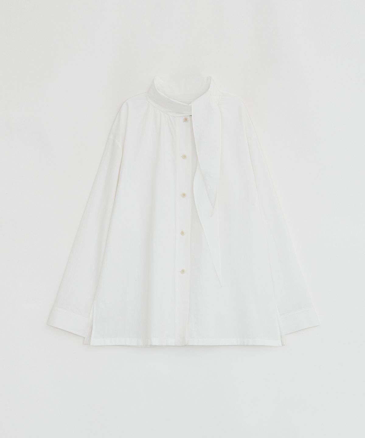 로우타이드(LOW TIDE) SCARF SHIRT JACKET [IVORY]