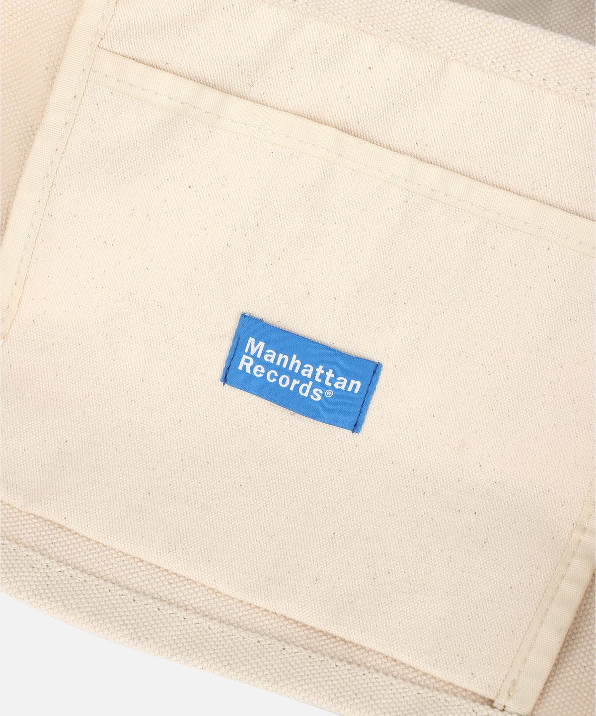 맨하탄레코즈(MANHATTAN RECORDS) MR Canvas Vinyl Tote Bag - Ivory