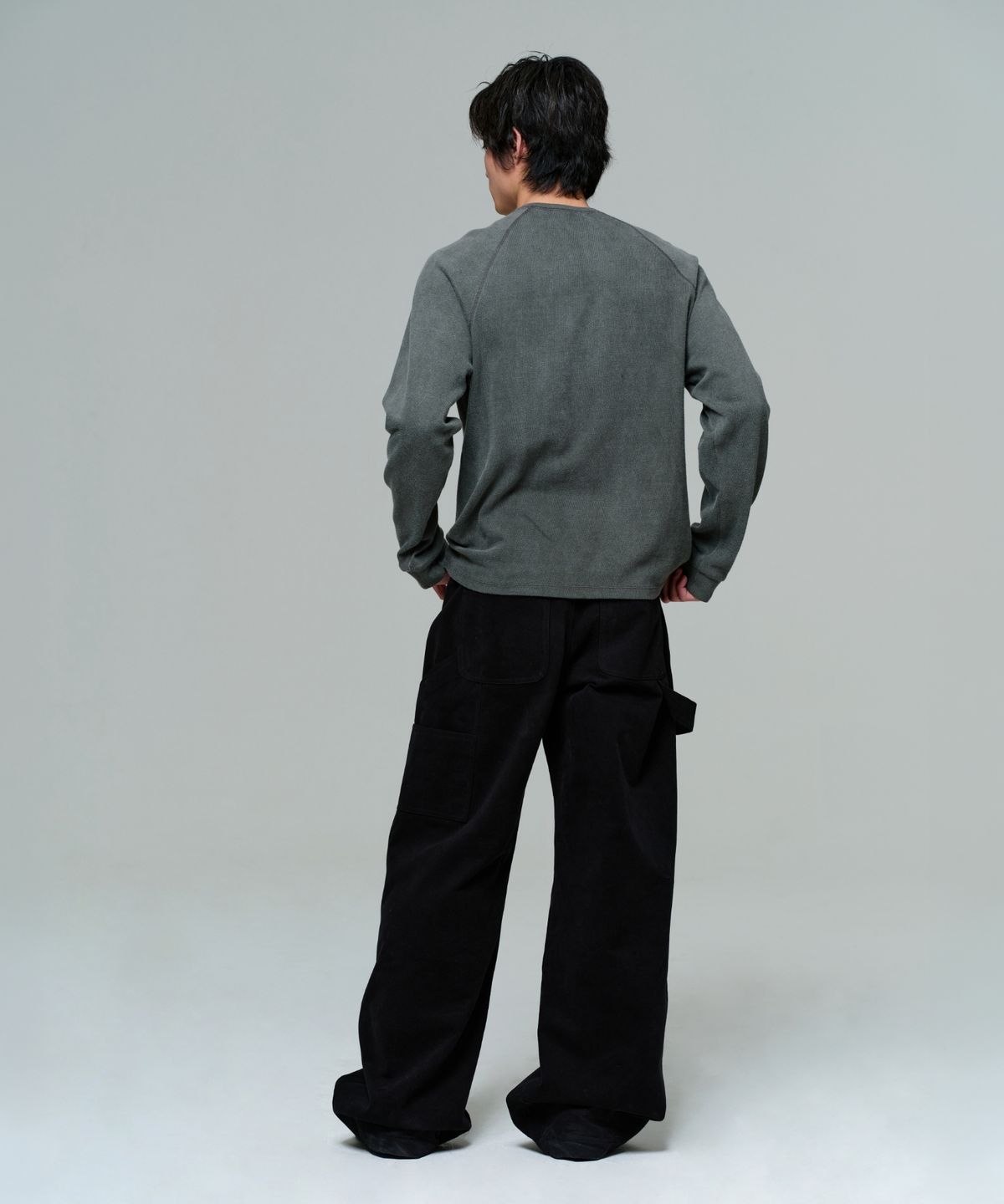 이알에이(ERA) MEN WIDE CARPENTER PANTS - VINTAGE BLACK