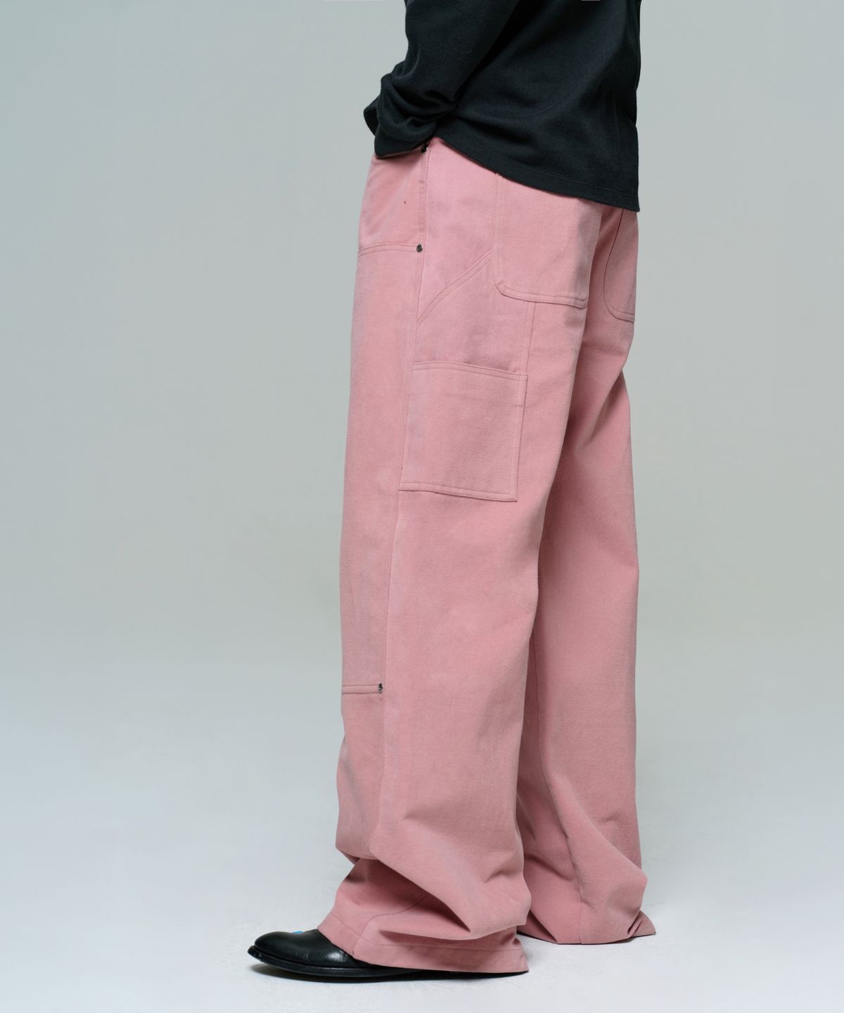 이알에이(ERA) MEN WIDE CARPENTER PANTS - DUSTY PINK