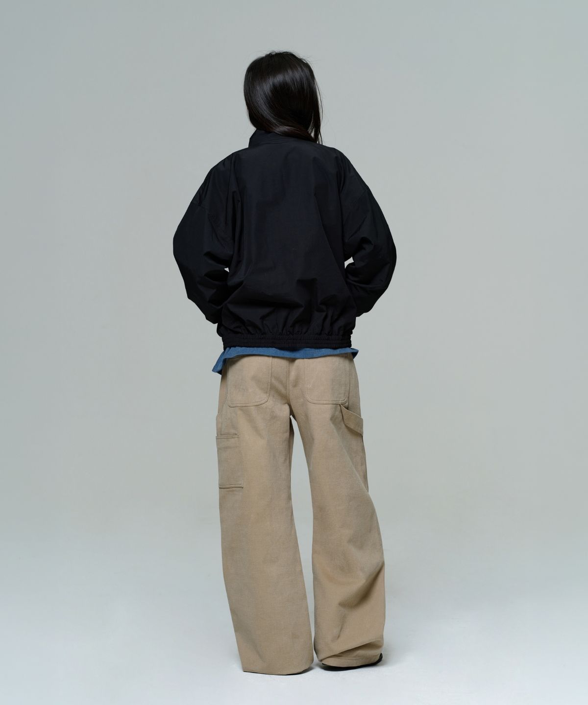 이알에이(ERA) WOMEN WIDE CARPENTER PANTS - KHAKI BEIGE