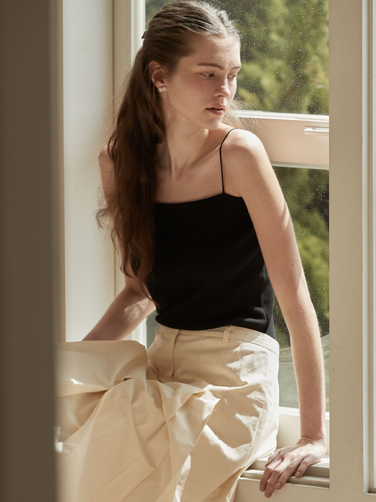 비뮤즈맨션(BEMUSE MANSION) Inner sleeveless top - Off white
