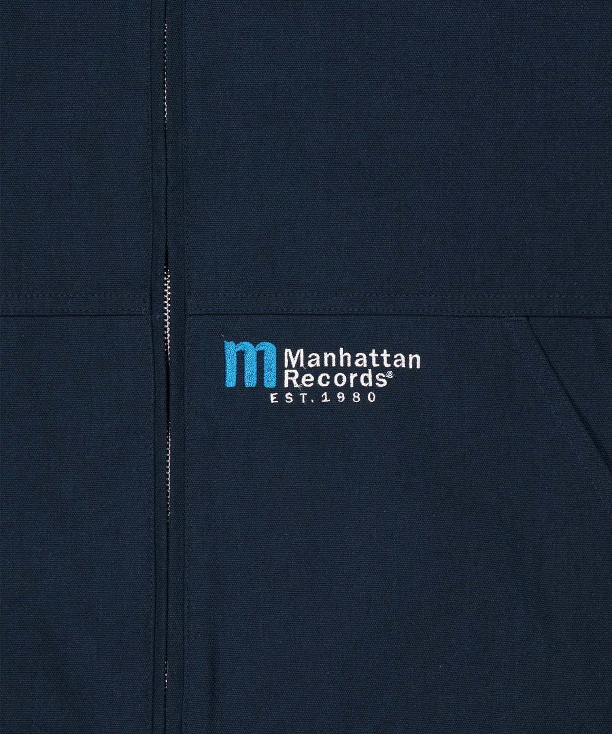 맨하탄레코즈(MANHATTAN RECORDS) MR Canvas Work Jacket - Navy