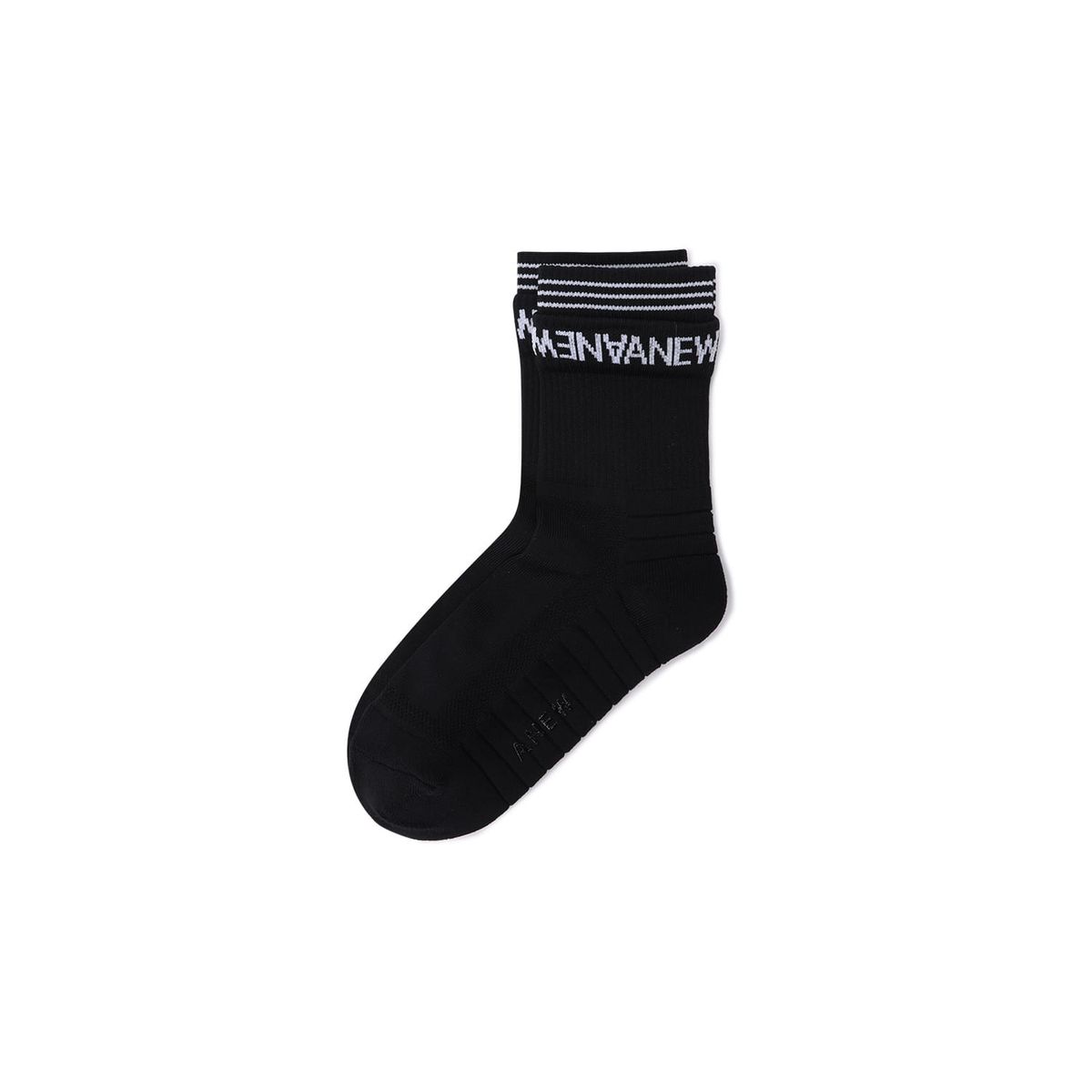 어뉴골프(ANEW GOLF) MEN ESSENTIAL MIDDLE SOCKS_BK