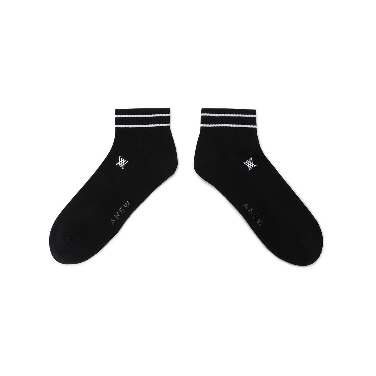 어뉴골프(ANEW GOLF) MEN SNEAKERS SOCKS_BK