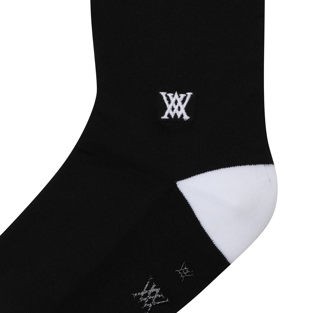 어뉴골프(ANEW GOLF) WOMEN COLOR STRIPE KNEE SOCKS_BK