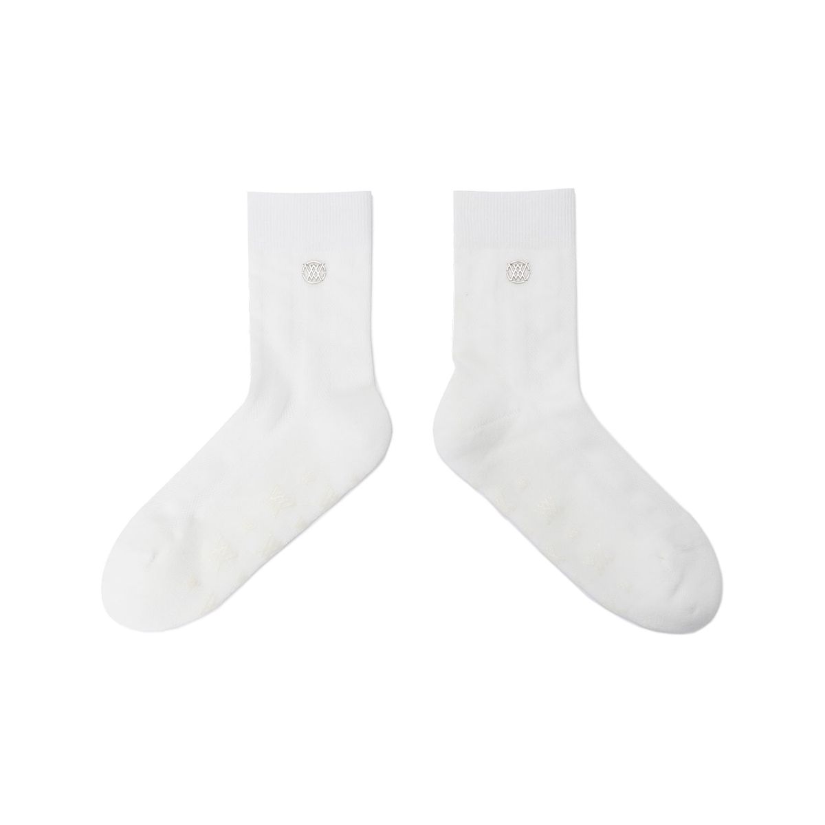 어뉴골프(ANEW GOLF) WOMEN COLOR POP MIDDLE SOCKS_WH