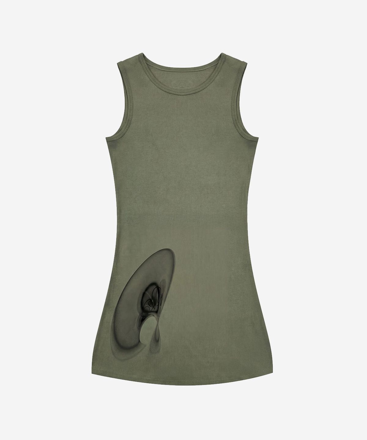 비엘알(BLR) Room of Echoes Graphic Sleeveless Khaki