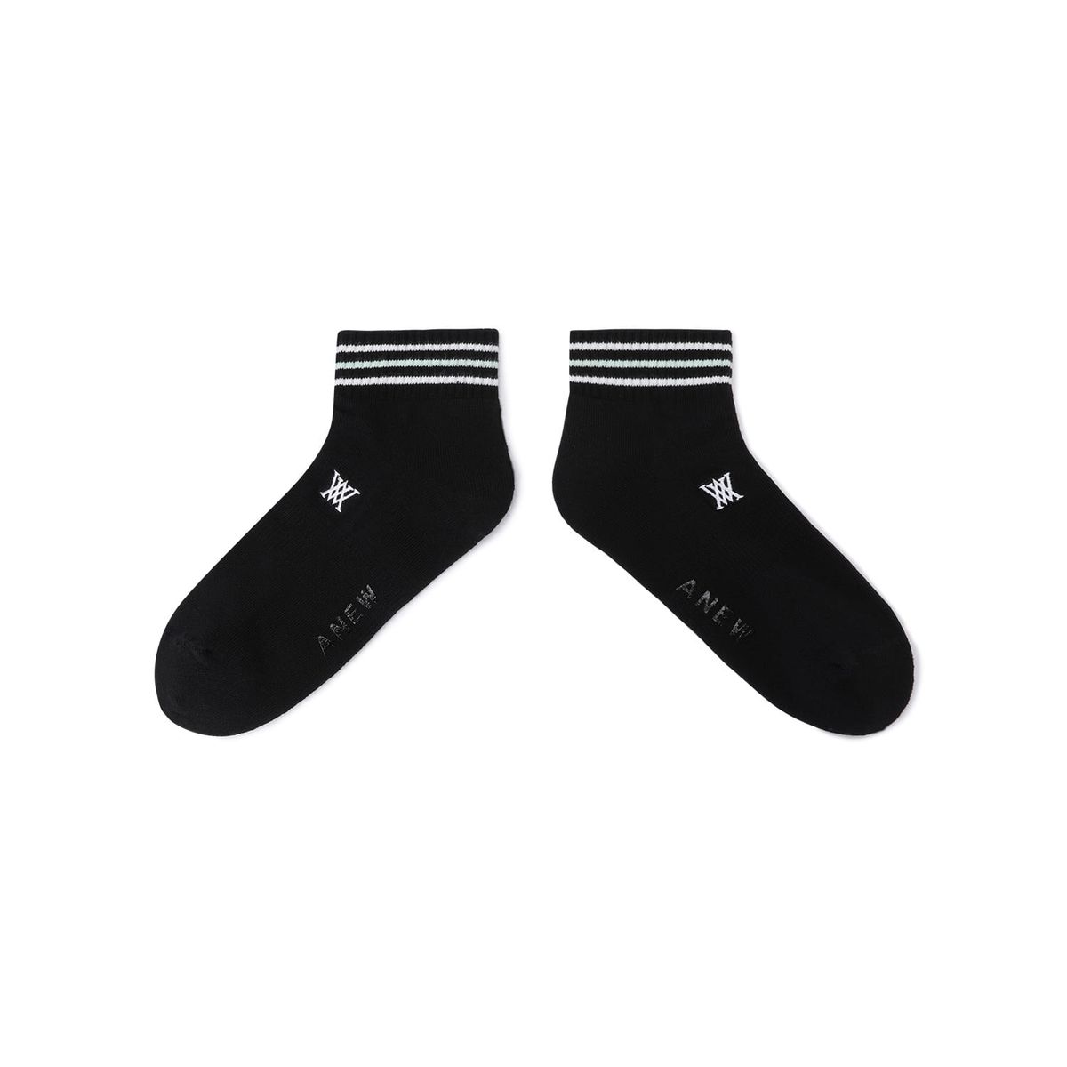 어뉴골프(ANEW GOLF) WOMEN SNEAKERS SOCKS_BK