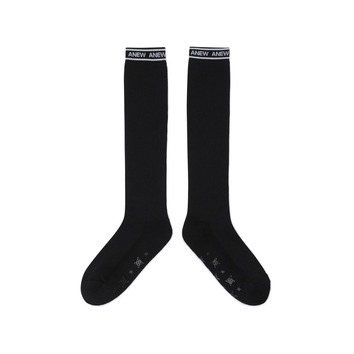 어뉴골프(ANEW GOLF) WOMEN AQUA MESH KNEE SOCKS_BK