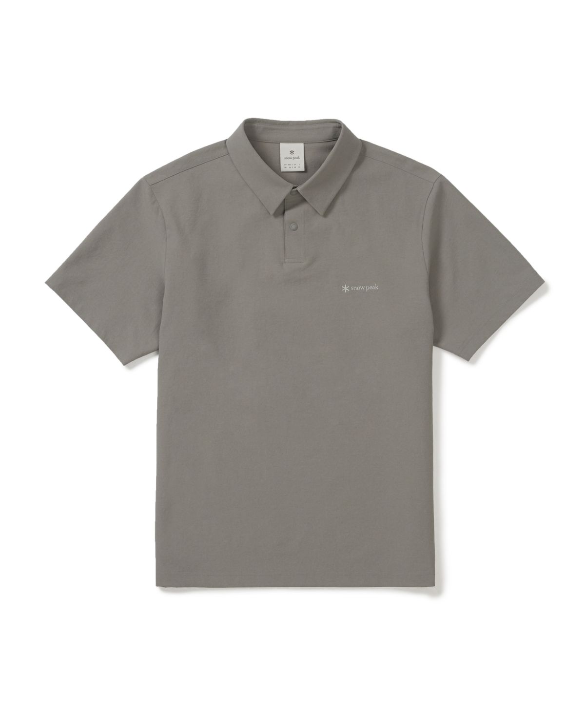 스노우피크 어패럴(SNOWPEAK APPAREL) 클래식 우븐 반팔 폴로 티셔츠 (S26MMTPS16) Vintage Gray